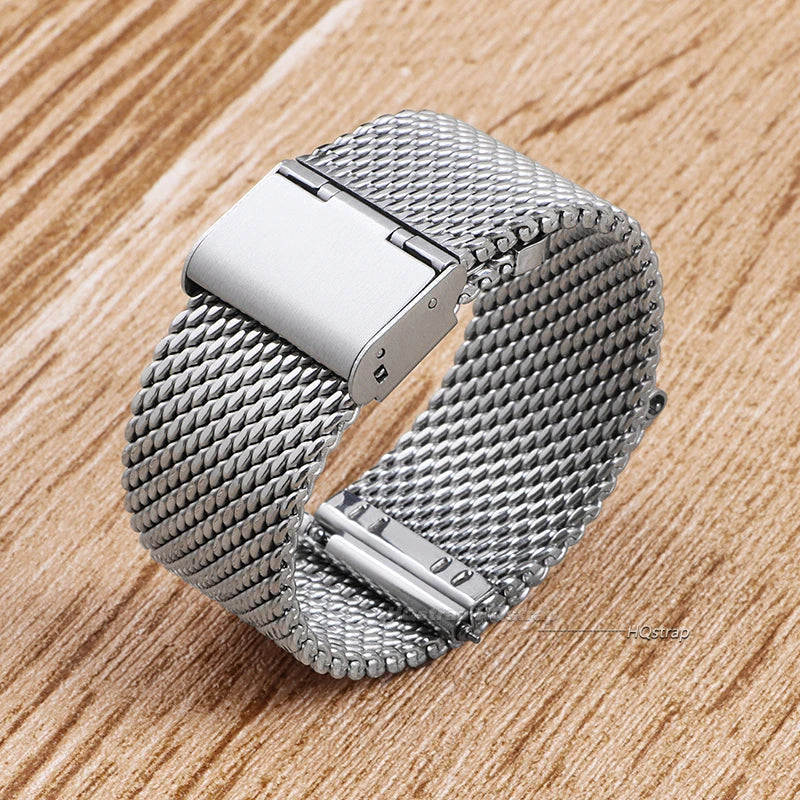 Universal Milanese watch strap for DW watches, 18mm, 20mm, 22mm, 24mm, silver, gold, metal, stainless steel, quick fit, replacement strap