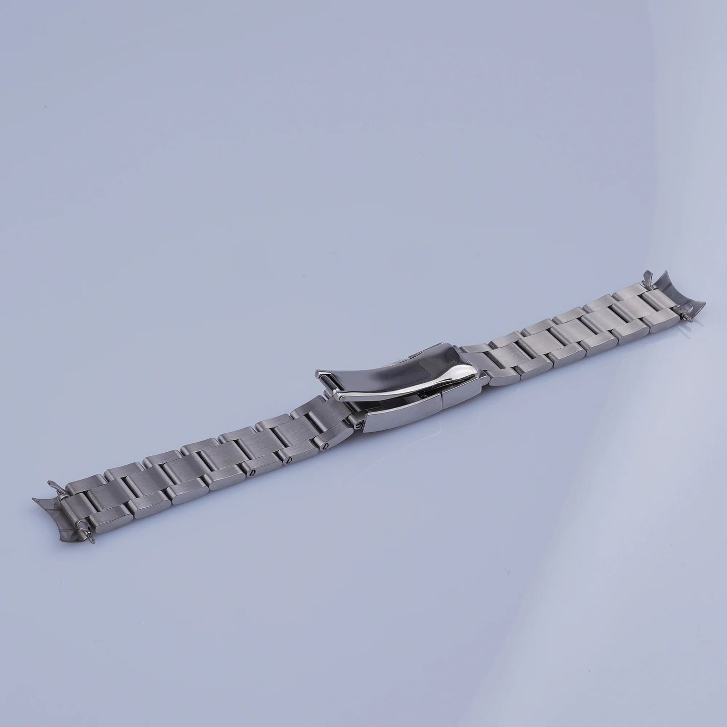Rolamy 19 mm 20 mm 316 acciaio inossidabile argento Oyster Bracciale maglie piene cinturino orologio di ricambio per Datejust