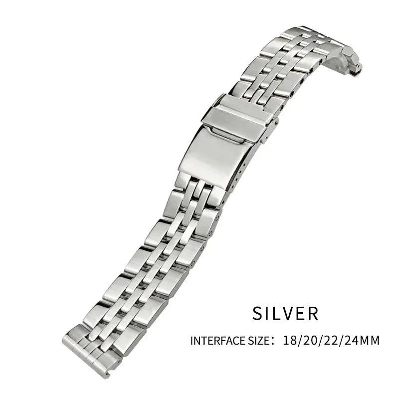 Bracciale in acciaio inossidabile massiccio adatto per orologi Breitling Avenger Challenger NAVITIMER SUPEROCEAN, 18 mm, 20 mm, 22 mm, 24 mm.