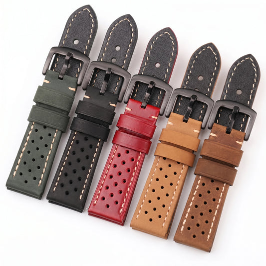 Genuine Leather Watch Bands, Vintage, 20mm 22mm, for Samsung Galaxy Watch 46mm