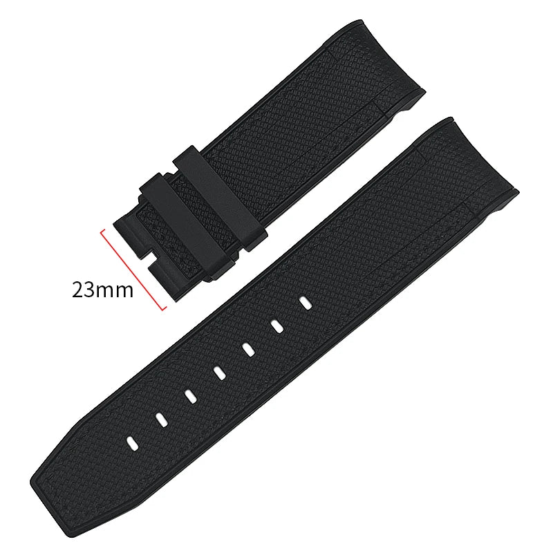 Nuovo cinturino per orologio morbido da 22mm 23mm, adatto per Tudor Bronze Black Bay GMT Pelagos con estremità curva, cinturino per orologio in gomma silicone impermeabile