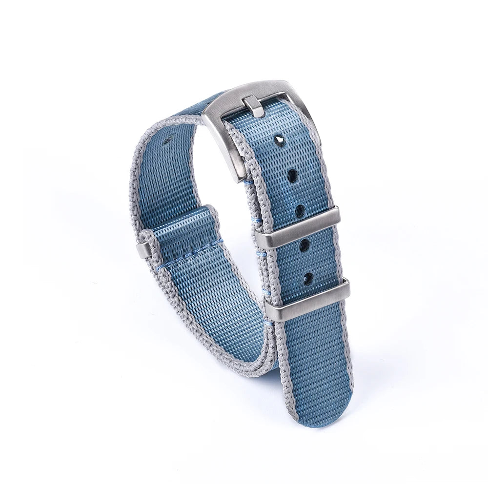 Premium Quality Nylon Fabric Seat Belts, 20mm 22mm, Army Sport Watch Straps, Durable Bracelets for Traditional Watches