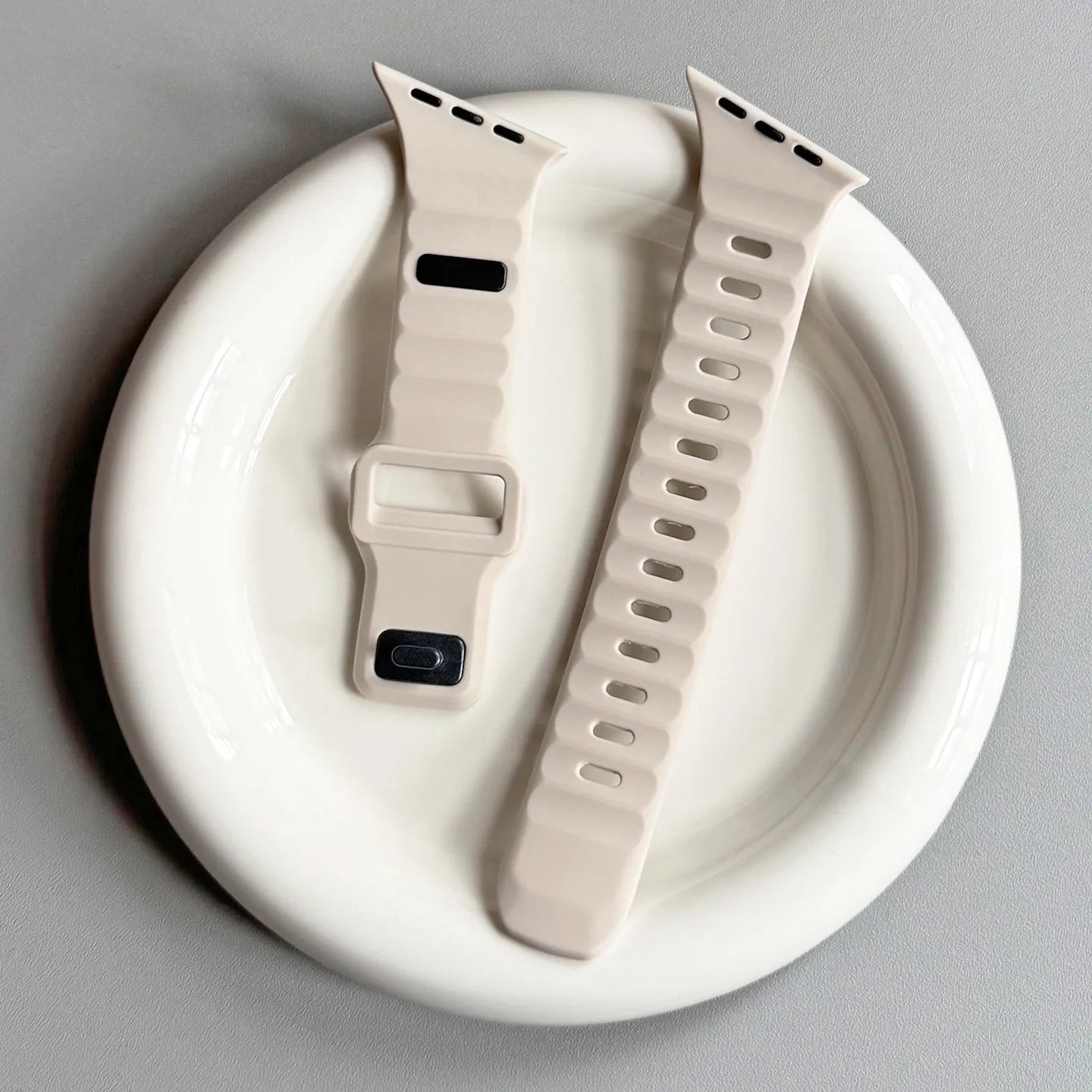 Bracelet en silicone irrégulier pour Apple Watch Ultra 49mm 40mm 41mm 44mm 45mm 46mm Correa Bracelet iWatch Series 11 10 9 8 7 6 SE