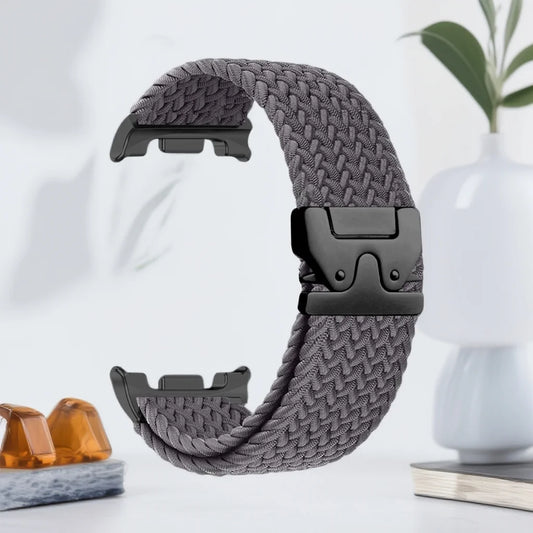 适用于三星 Galaxy Watch Ultra 2025 的编织尼龙表带,降落伞扣,Galaxy Watch 8 / Galaxy Watch 8 Classic 表带
