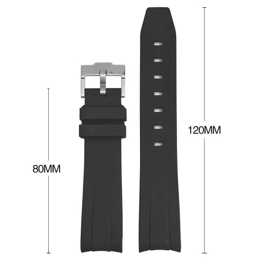 Bracelet de montre de sport étanche pour hommes et femmes, interface incurvée, bracelet en caoutchouc, joint MoonSwatch, adapté pour Omega X S-Watch, 20mm