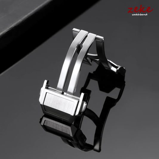 Boucle de montre pliante solide pour Hublot, 20mm 22mm, argent, Double poussée, fermoir de sécurité mat, sangles en acier inoxydable, accessoires de fermoir