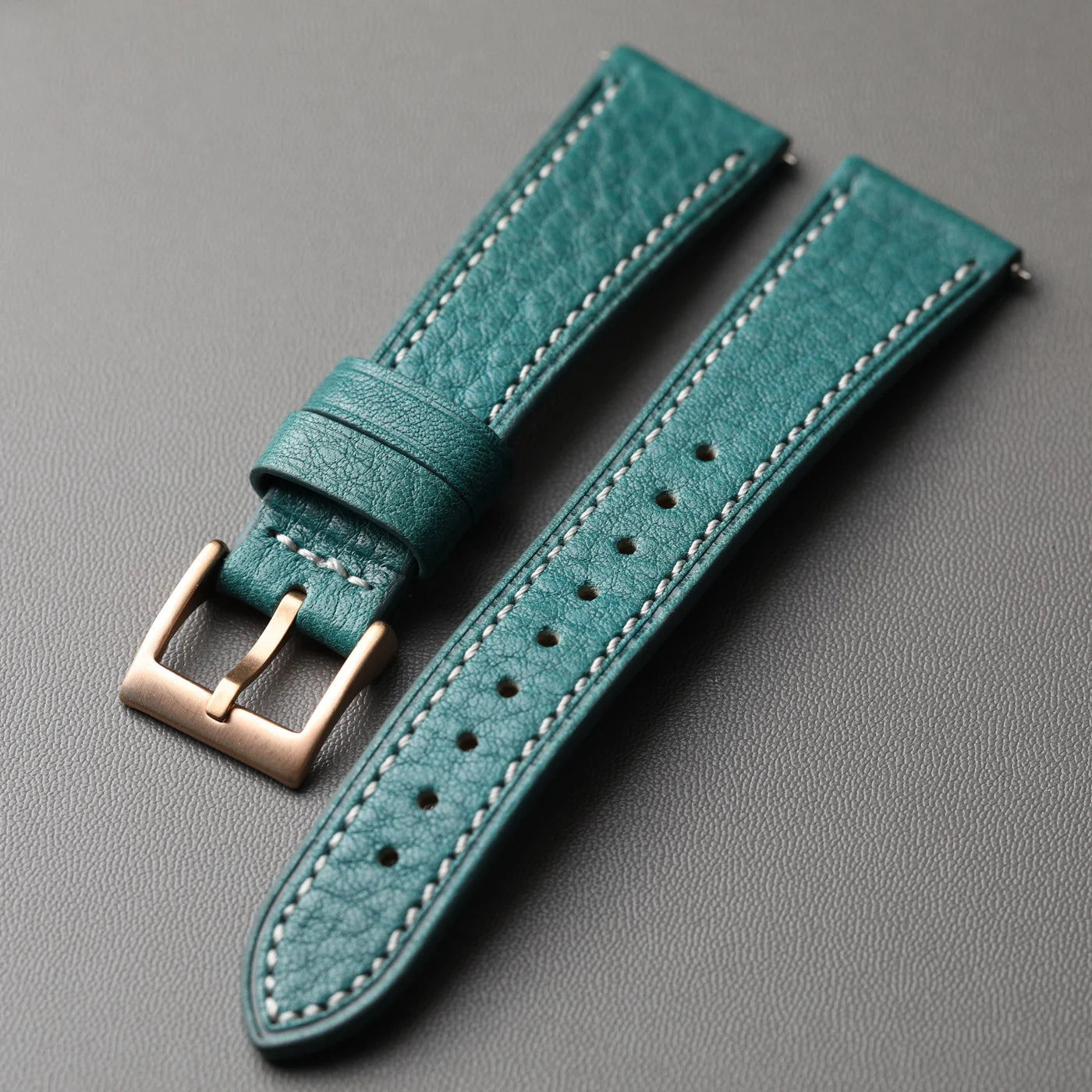 Cinturino in pelle MBOX fatto a mano, cinturino in vera pelle 18 19 20 22MM, morbido, blu nero verde marrone, a sgancio rapido, da uomo