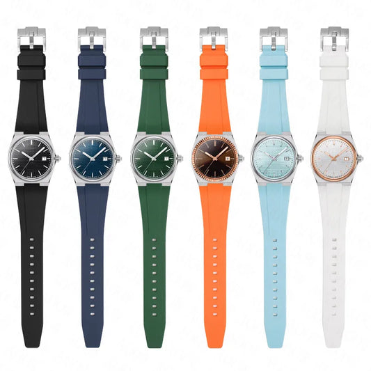 Bracelet en Silicone pour Tissot PRX, série 35MM/40MM, pour hommes et femmes, décontracté, mode, bracelet en caoutchouc de remplacement + outils à dégagement rapide