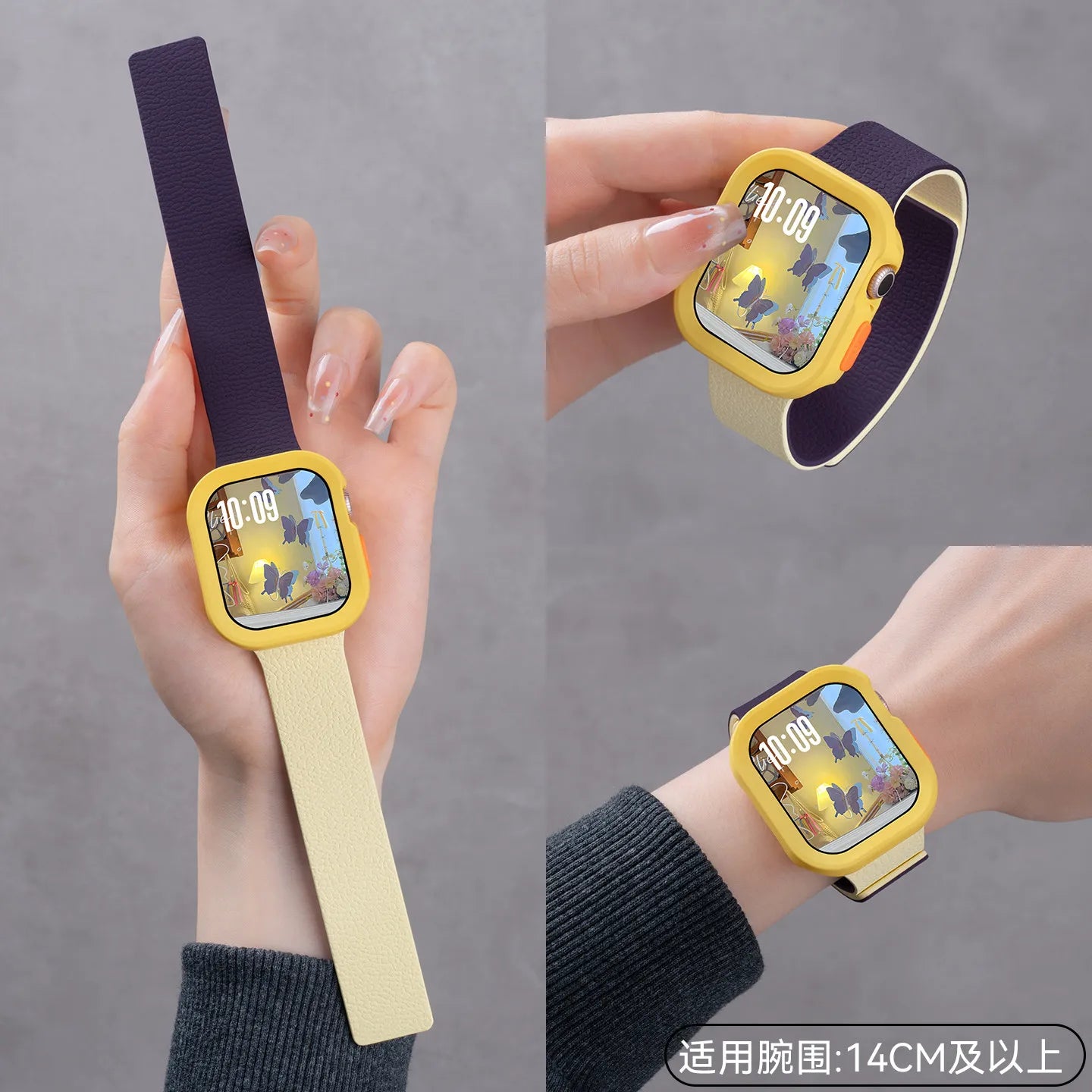 Cinturino magnetico + custodia protettiva completa per Apple Watch Series 11 10 9 8 Ultra 2 SE3, cinturino per Apple Watch 49 46 44 45 42 38 40mm