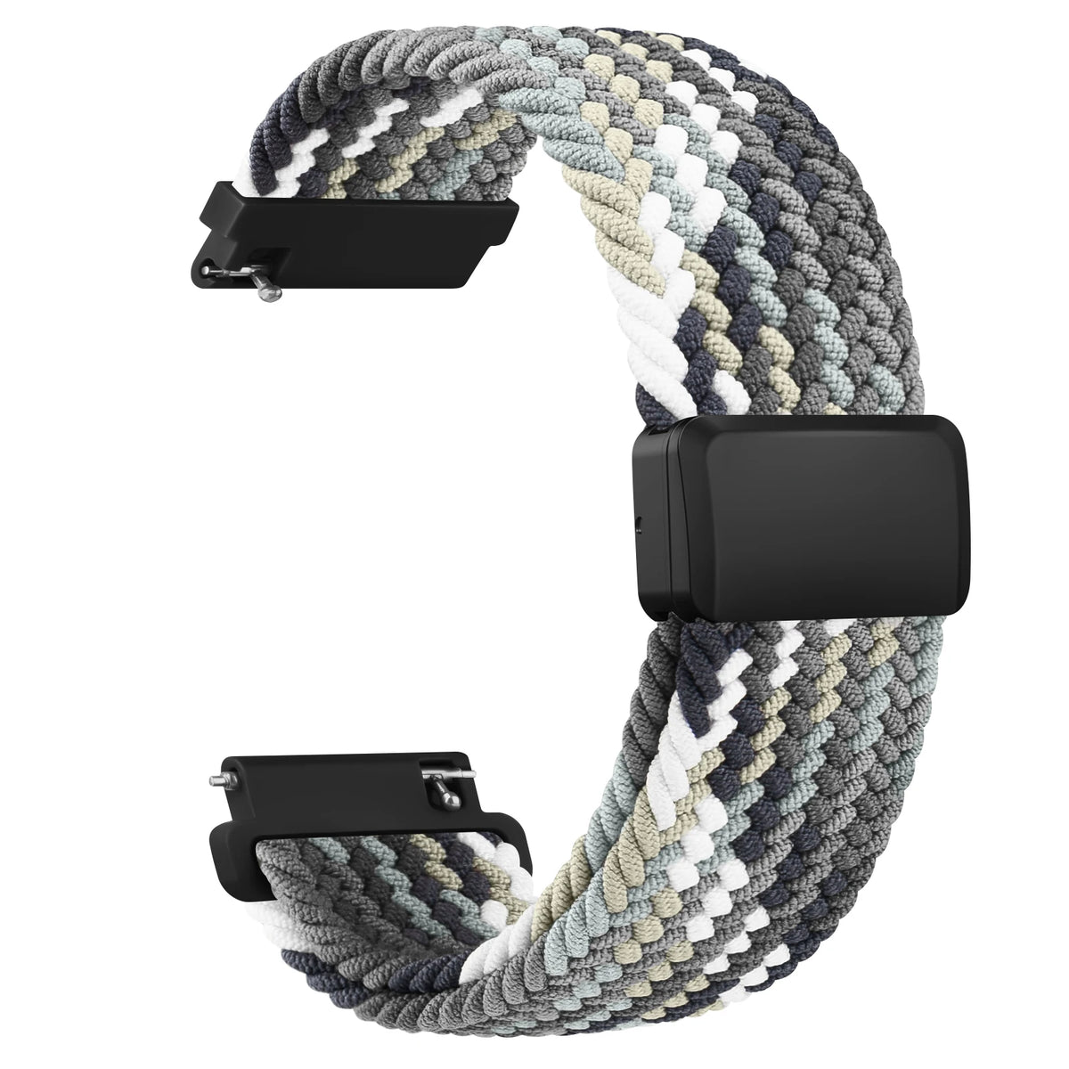 Bracelet tressé 18/20/22mm pour Garmin Vivoactive 4 5 3 S/Venu 3 2s Sq 2 Plus/Forerunner 265 255S 645 245 Music/Vivomove