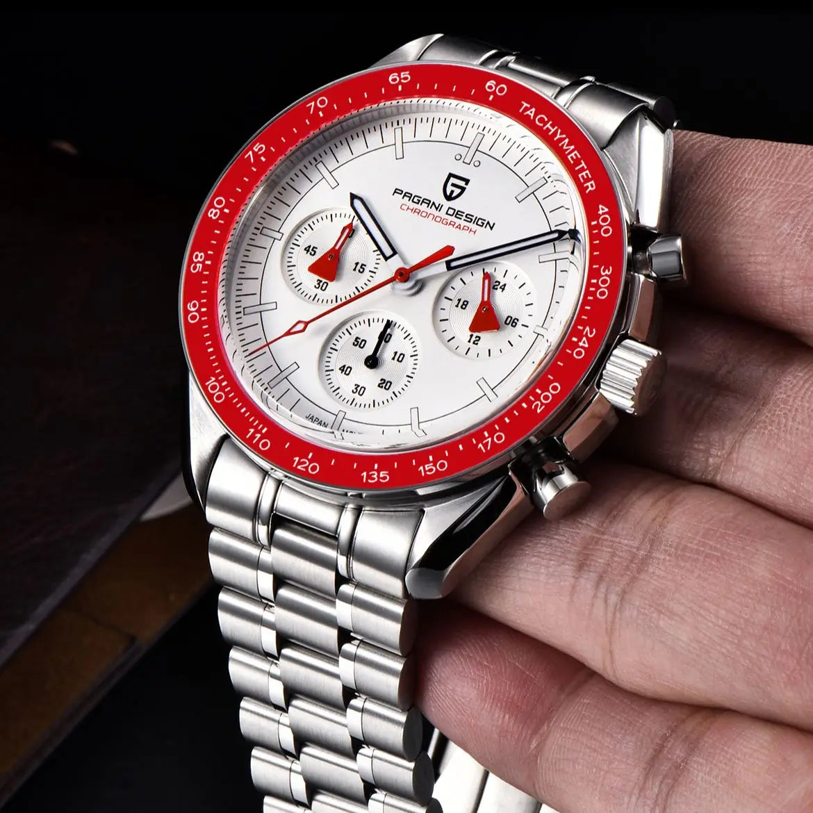 Orologio da uomo 40 mm Cronografo al quarzo - PAGANI DS AK Project AR Sapphire Date Sport