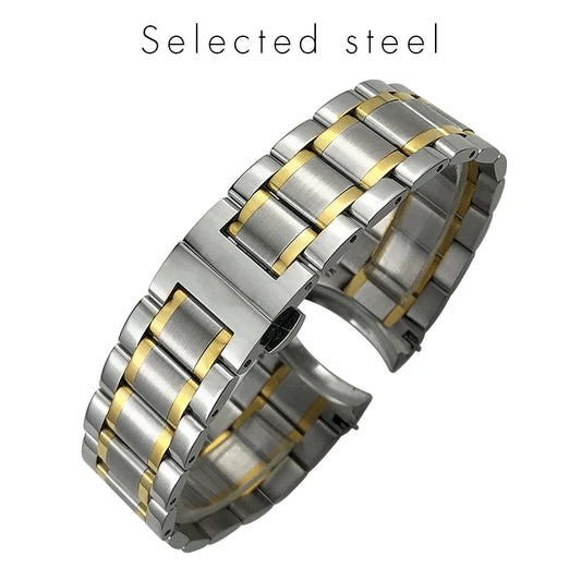Bracelet de montre en acier inoxydable, 13mm 15mm 18mm 19mm 20mm 21mm, pour Collection Longines Masters L2.793 L2.673, étanche