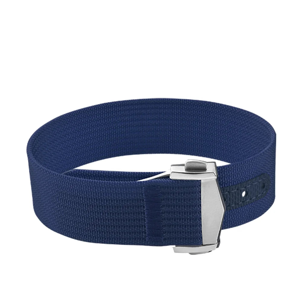 Bracelet en caoutchouc fluoré en Nylon de haute qualité, 20mm, pour Omega X Swatch MoonSwatch Sport, boucle pliante, Bracelet de montre pour Seamaster 300
