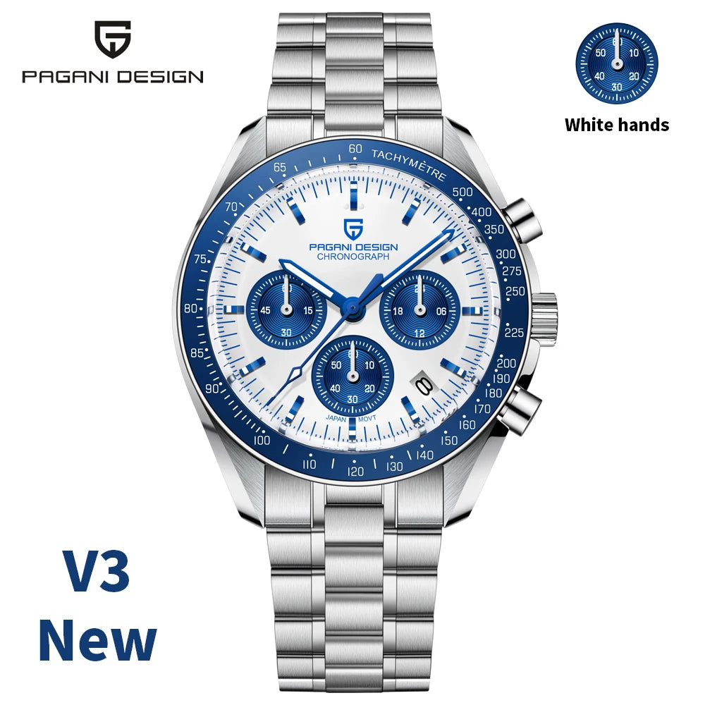 Orologio da uomo 40 mm Cronografo al quarzo - PAGANI DS AK Project AR Sapphire Date Sport