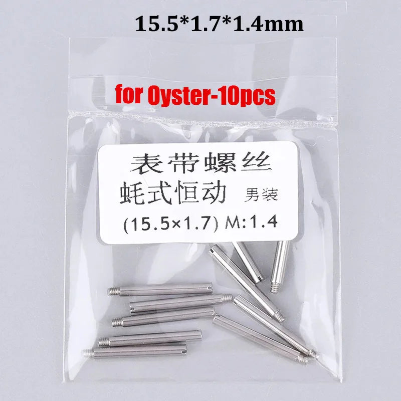 Stainless Steel Watch Band Screws, for Rolex Submariner Oyster Daytona One Word, Screw Pin, Watch Buckle Accessories