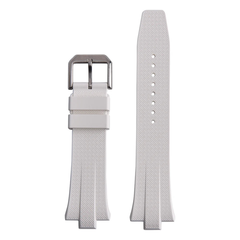 Bracelet de montre FKM à extrémité convexe 9mm pour Citizen NJ0150 NJ0151 ME, série de couleurs, bracelets de montre en caoutchouc fluoré à dégagement rapide
