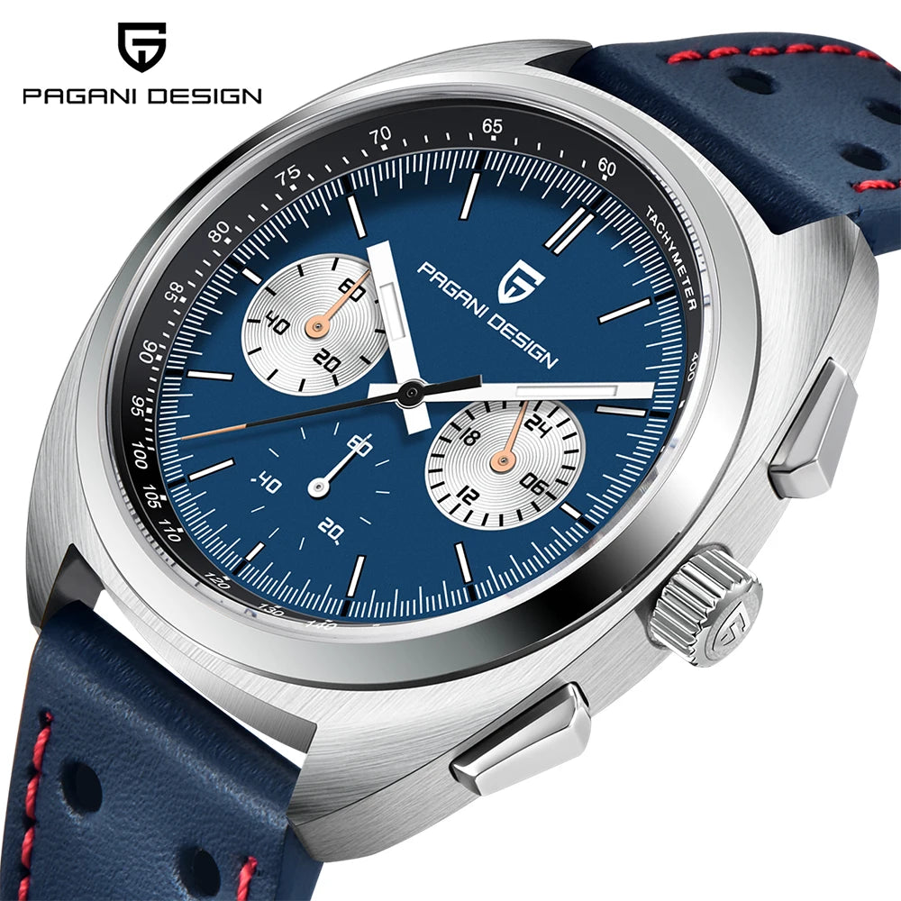 Orologio da uomo 39 mm cronografo al quarzo - PAGANI DS AR Sapphire Retro Sport