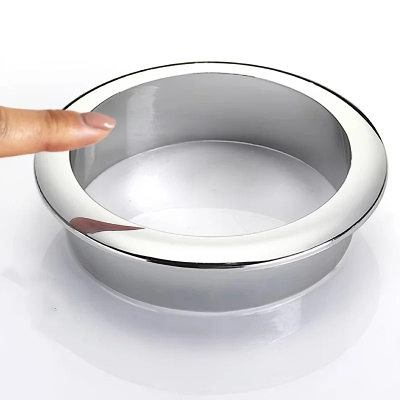 1 pièce Cache-trou de bureau argenté pour câbles, 18mm 25mm 30mm, Organisateur de câbles en plastique pour bureau d'ordinateur et mobilier