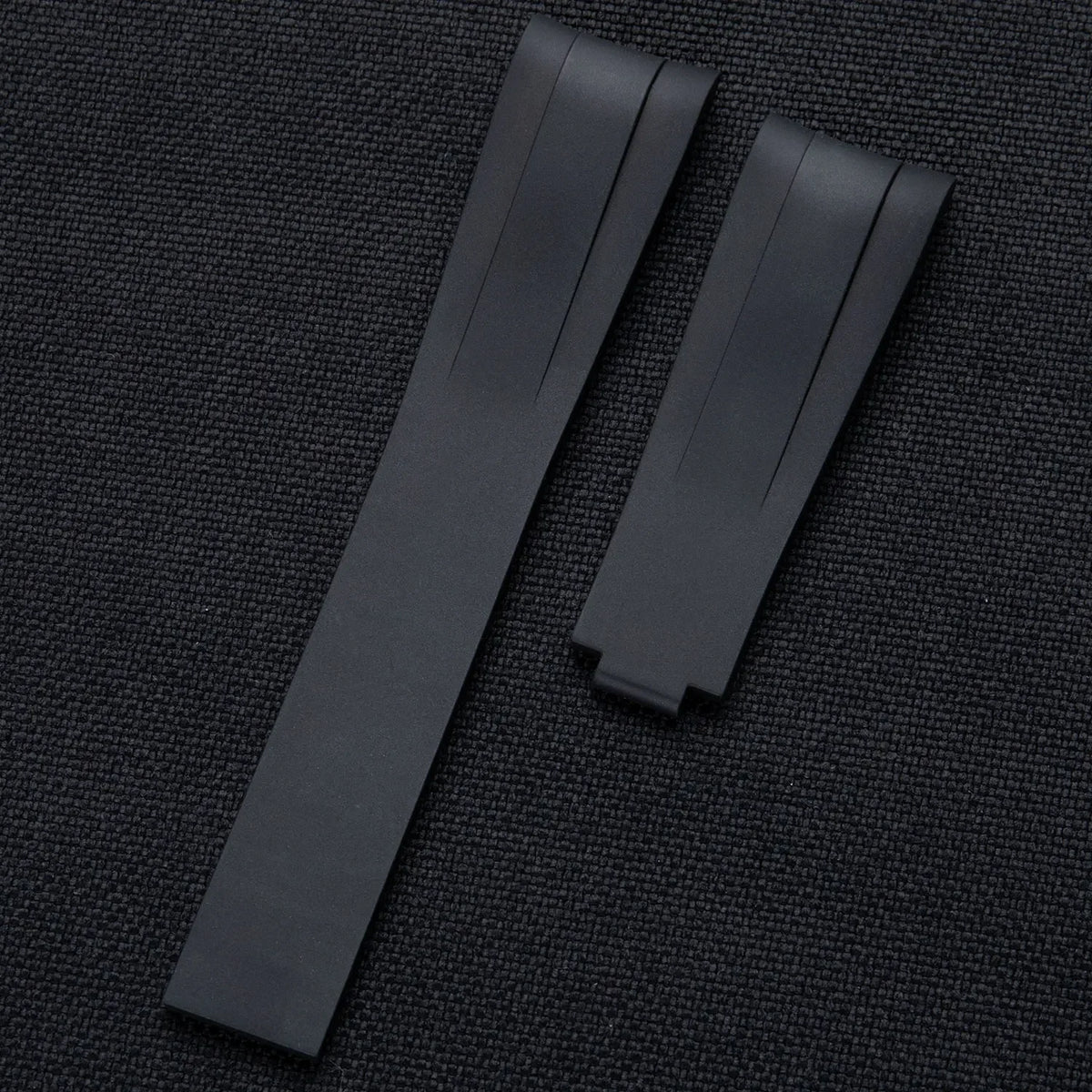 Correa FKM de extremos curvos, de fluorocaucho flexible, ajustable, 20 mm 22 mm, para Tudor PELAGOS Black Bay 1958 39/41 mm 1954 37 mm