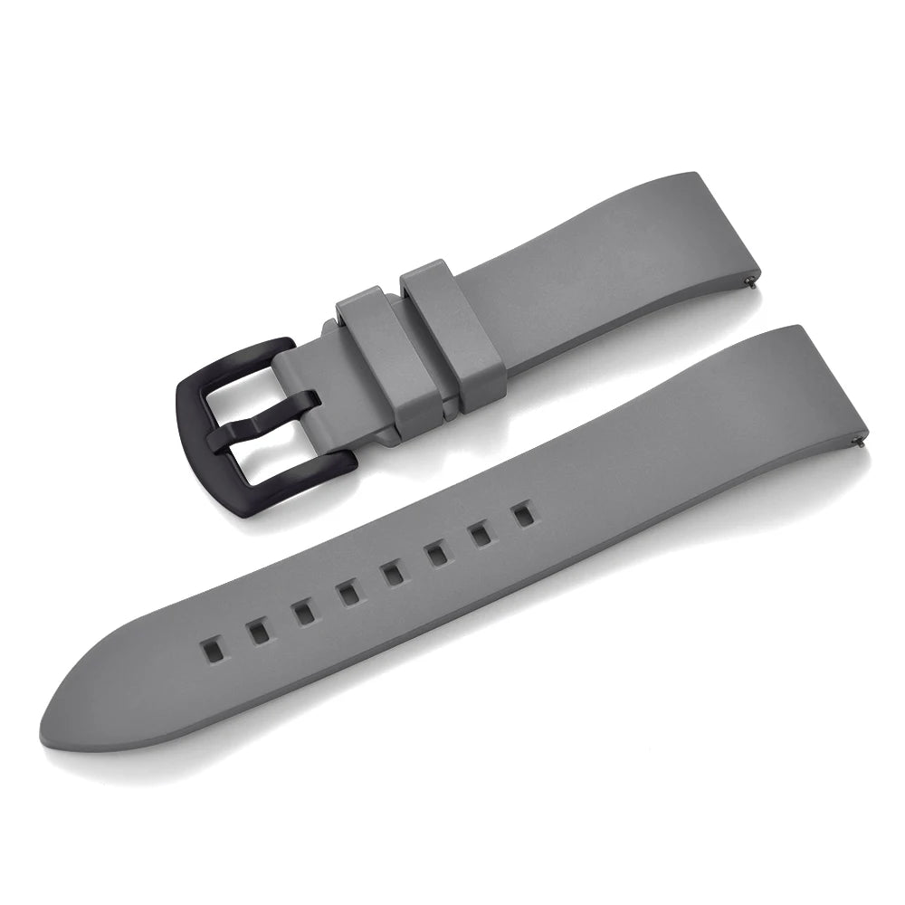 Quick Release Classic Fluoro Rubber Watch Straps, 18-19-20-21-22-23-24mm, FKM FPM, For Any Brand, Diving Watch Bands