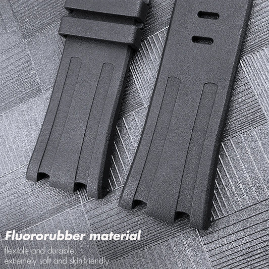 Correa de reloj FKM Fluorubber Optics, correa de reloj de silicona suave, Audemars Piguet ROYAL OAK OFFSHORE, alta calidad, 28mm, 30mm
