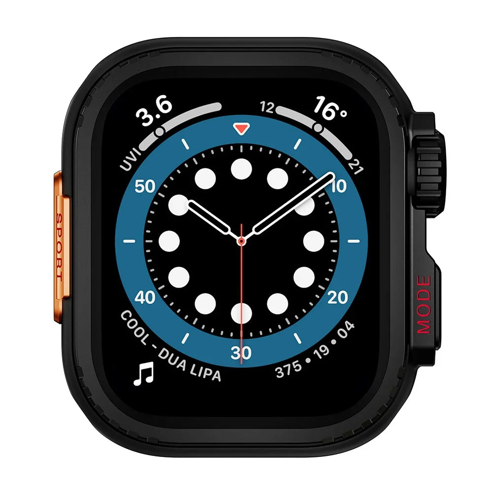 Boîtier métallique pour Apple Watch Ultra 3/2 49mm 11 10 46mm 9 8 7 45mm, protecteur en alliage d'aluminium pour Iwatch SE 44mm, couvercle de pare-chocs robuste