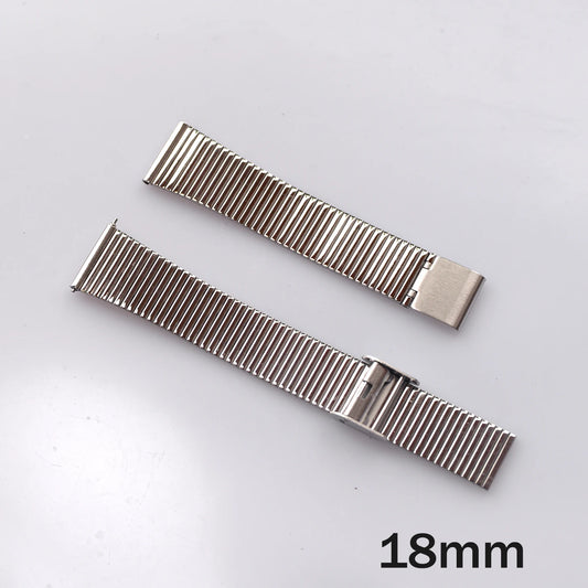 Correa de reloj pulida de 18mm 20mm 22mm, brazalete de acero inoxidable de liberación rápida, correa de repuesto universal