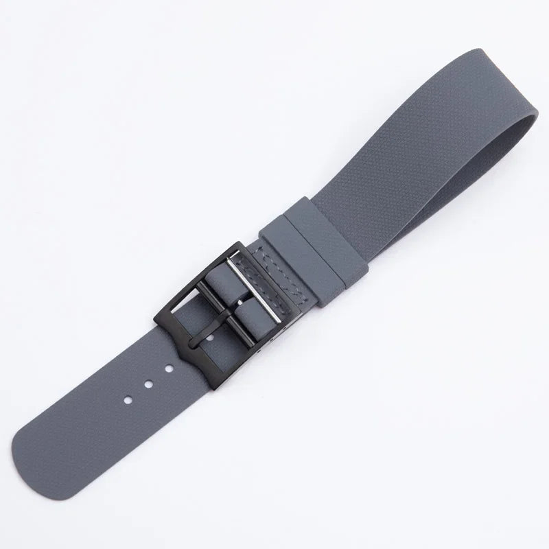 New Long FKM Fluororubber Watch Strap, 20/21/22mm, Military Band for Tudor BlackBay Omega Seamaster IWC Longines Rolex