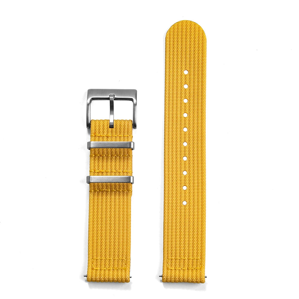 Cinturino per orologio in nylon a coste 18 mm 20 mm 22 mm, traspirante, design sportivo, resistente, cinturino morbido per uomo e donna
