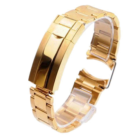 Watch strap for Rolex Submariner Daytona, solid steel - folding clasp