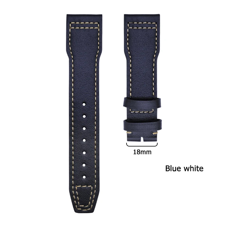 Cinturino in pelle di vitello 20mm 21mm 22mm, per orologi IWC Big Pilot, Le Petit Prince Mark XVIII Portofino IW3777 3270