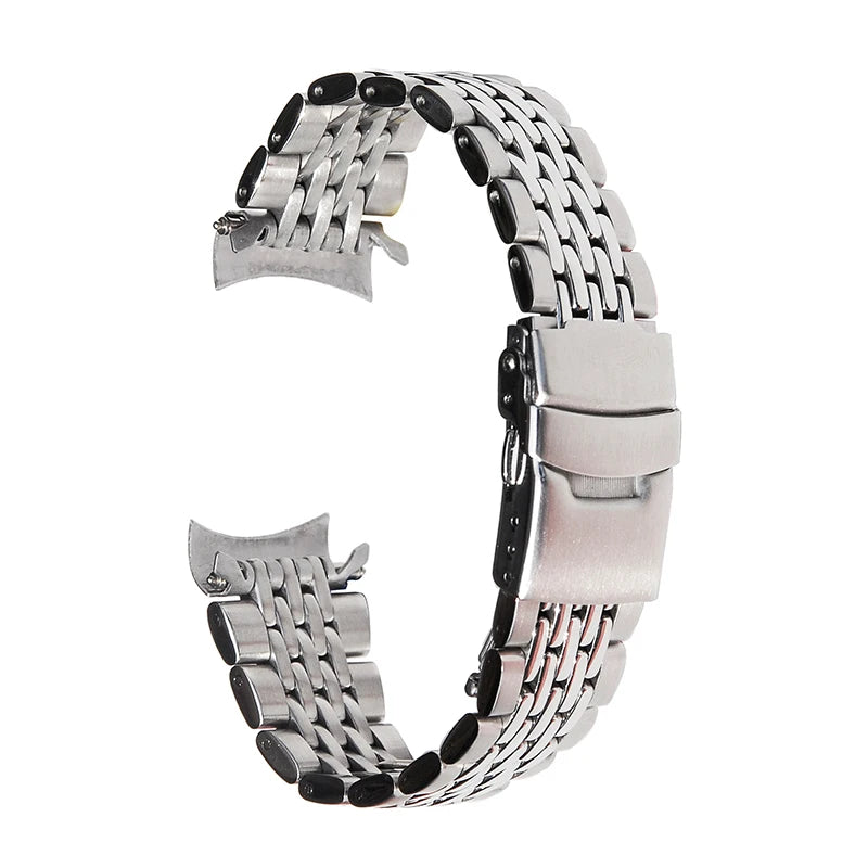 Stainless Steel Rice Bead Metal Bracelet Dive Watch Bracelet for Seiko 7S26-0020 SKX007K2 Men's Automatic Watch 730483