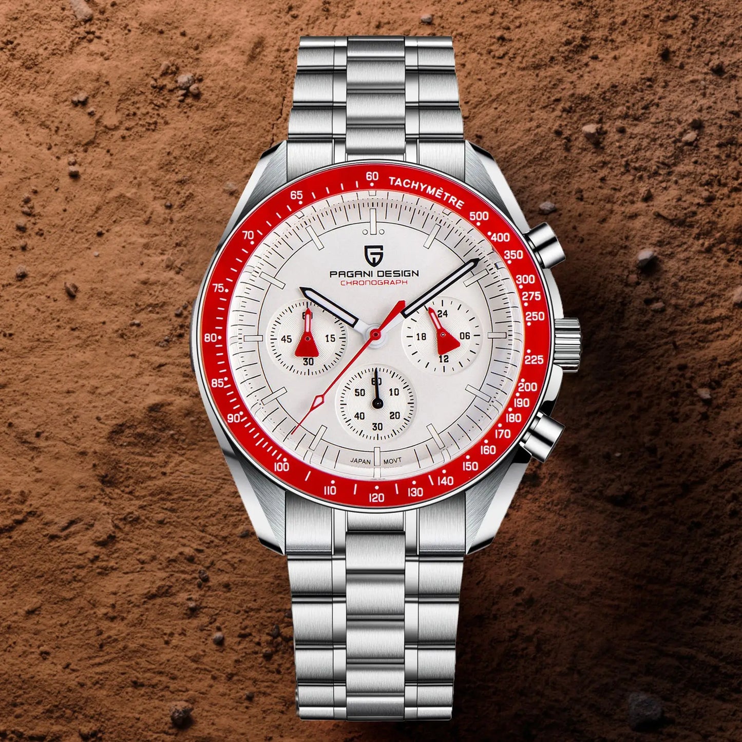 Orologio da uomo 40 mm Cronografo al quarzo - PAGANI DS AK Project AR Sapphire Date Sport