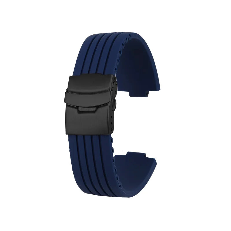 Silicone watch strap, for ORIS AQUIS 7730 7740 - 11mm or 12mm