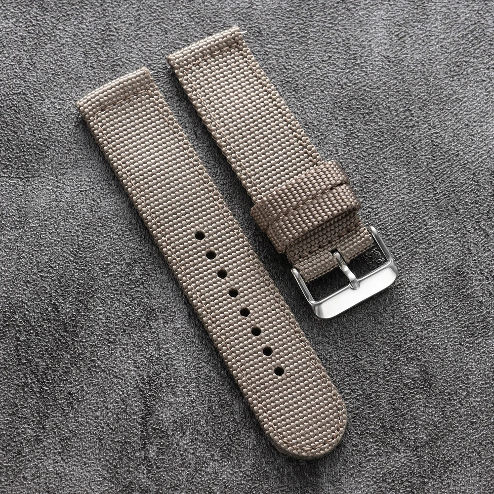 Quick-release canvas watch strap, made of nylon, 18mm, 20mm, 22mm, 24mm, for men and women, replacement straps for smartwatch accessories