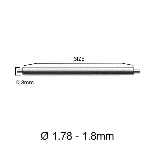 Masar XSS Ø 1.78mm - Anse a molla per cinturino orologio - Acciaio inox 316L – 0.8mm - 2 pz
