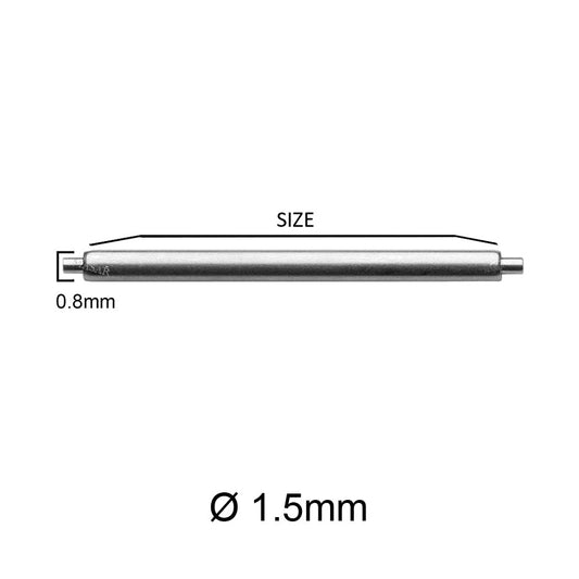 Masar XSS Ø 1,5mm - Barrettes à ressort pour bracelet de montre - Inox 316L - 0,7mm - 2 pcs