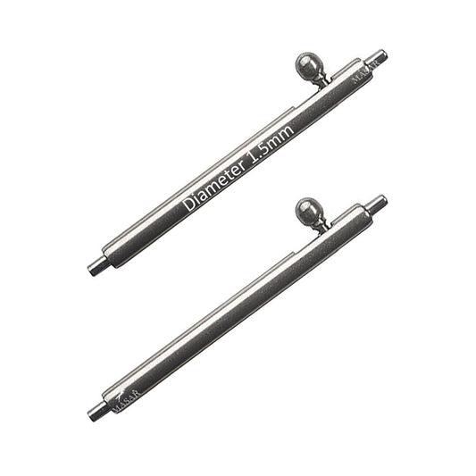 Masar Barrette à Ressort Rapide XSA Ø 1,5mm - Bracelet de Montre - Inox 304L - 0,8mm - 2 pcs