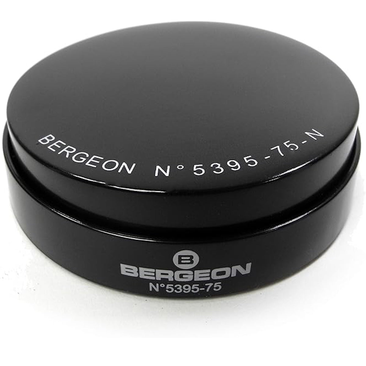 Bergeon 5395‑75‑N – Cuscinetto antiscivolo in gel nero per orologio Ø 75 mm (Swiss Made)