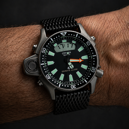 Bracelet Montre Acier Maille Requin (Shark) Noir – Boucle Déployante - Poignets compatibles : env. 16 à 23 cm - Universel