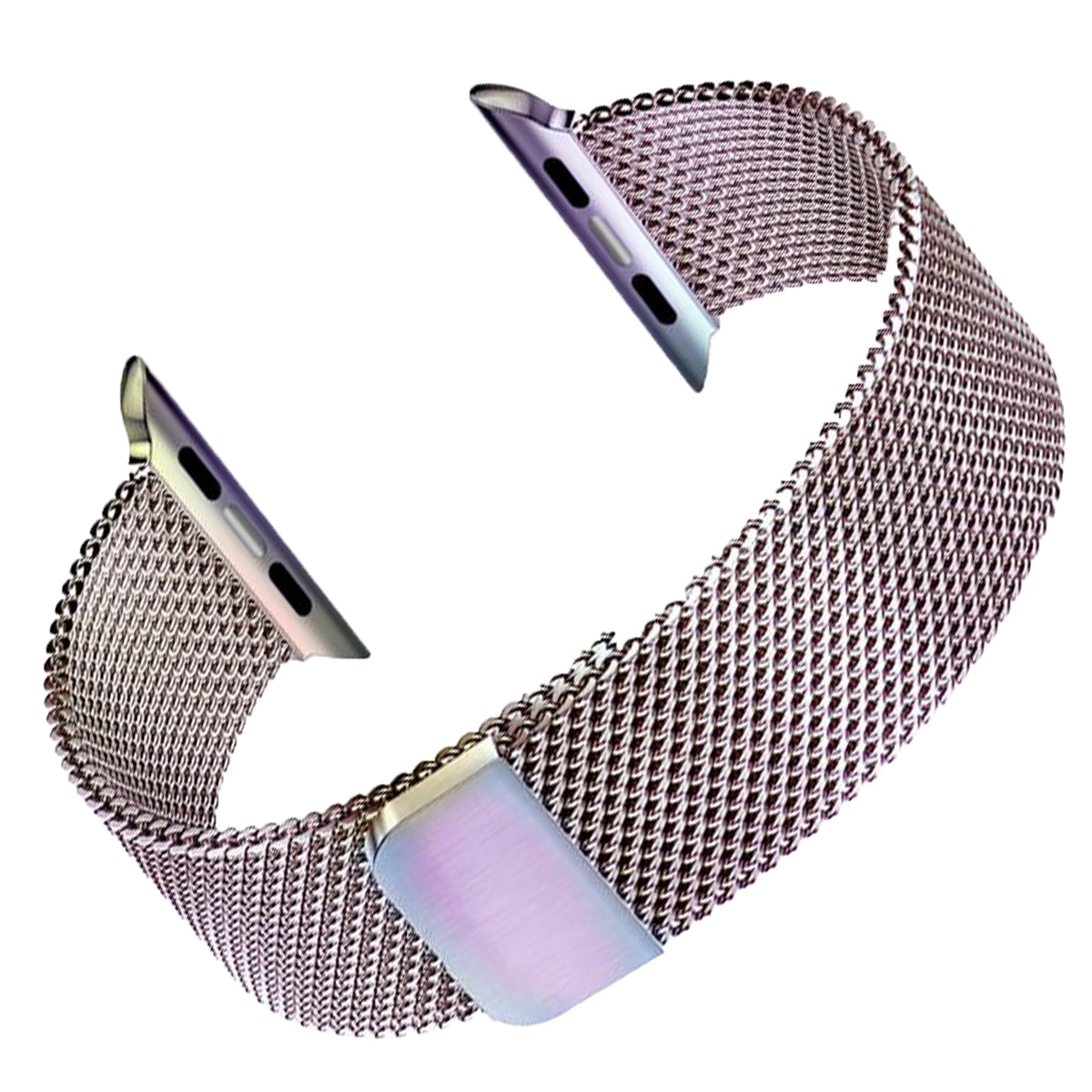 Bracelet milanais compatible Apple watch iwatch band - Maille Milanaise Double magnétique - Essence