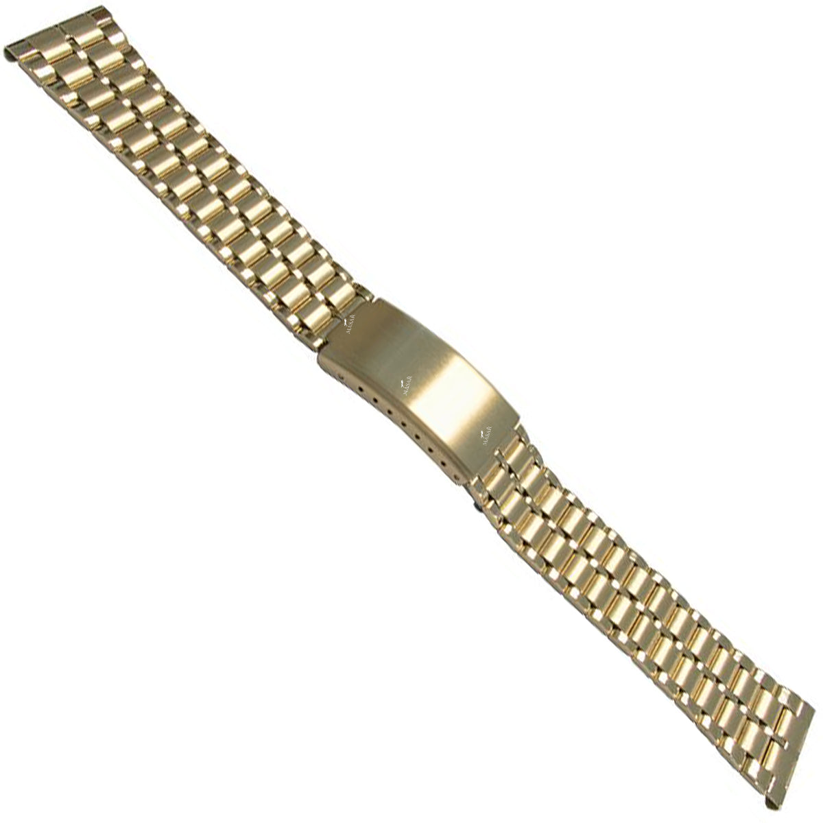 Cinturino per orologio - Acciaio spazzolato a specchio 20mm Oro/Oro