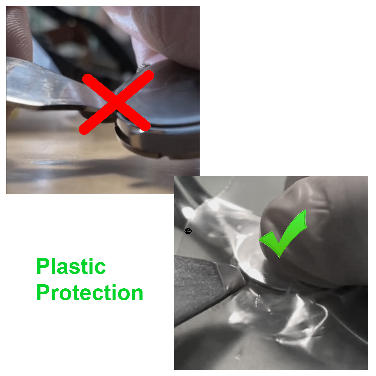 Navaja abridora de cajas de relojes Masar - Herramienta a batería, hoja de 8,00 mm