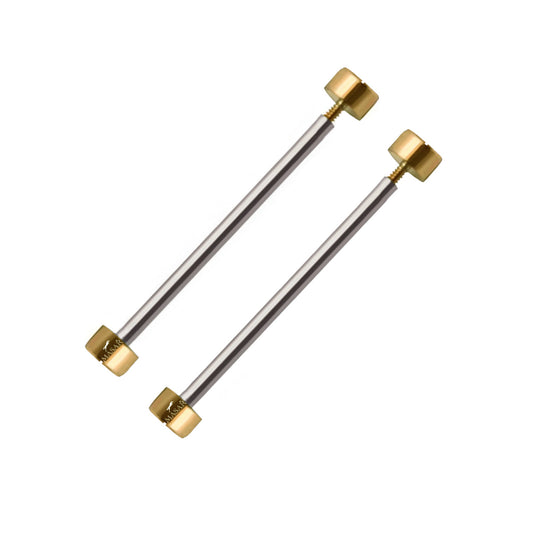 Vite – Chiusura – cinturino orologio – Diametro 1,5 mm, Testa H Ø 3,5 mm – Oro – 2 pezzi
