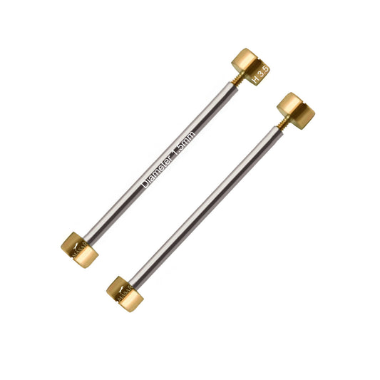 Vis - Or - Ø 1,5mm - Barrette à vis pour Bracelet de Montre - Acier Inoxydable – Tête H Ø 3,5mm - 2 Pcs
