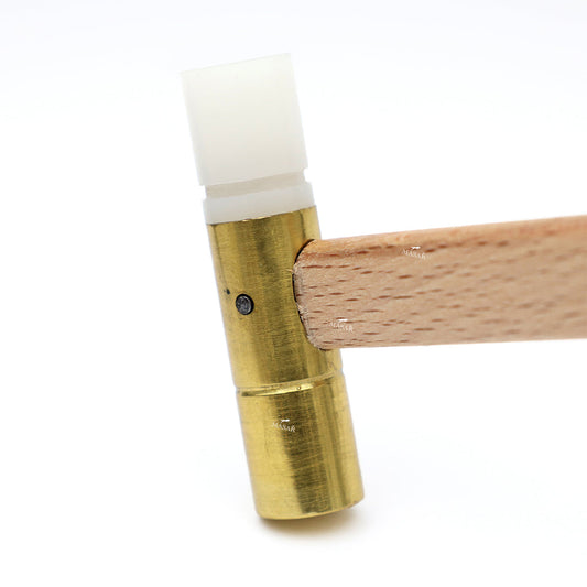 Marteau horloger – Laiton et plastique, 55 g (2 oz) x 51 x 13 mm - pour former et plier les métaux – 19161