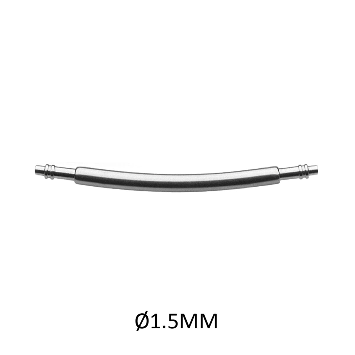 Masar SLXC Ø 1,5mm - Barre à ressort bracelet de montre - Incurvé, Courbé - 0,7mm - Inox 316L 2 pcs