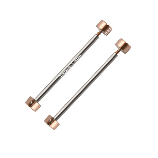 Vis - Or Rose - Ø 1,5mm - Barrette à vis pour Bracelet de Montre - Acier Inoxydable – Tête H Ø 3,5mm - 2 Pcs