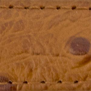 Masar 12 mm a 20 mm Avestruz - Piel de vaca - Correa de reloj - Hebilla plateada - Acolchado de 3,6 mm