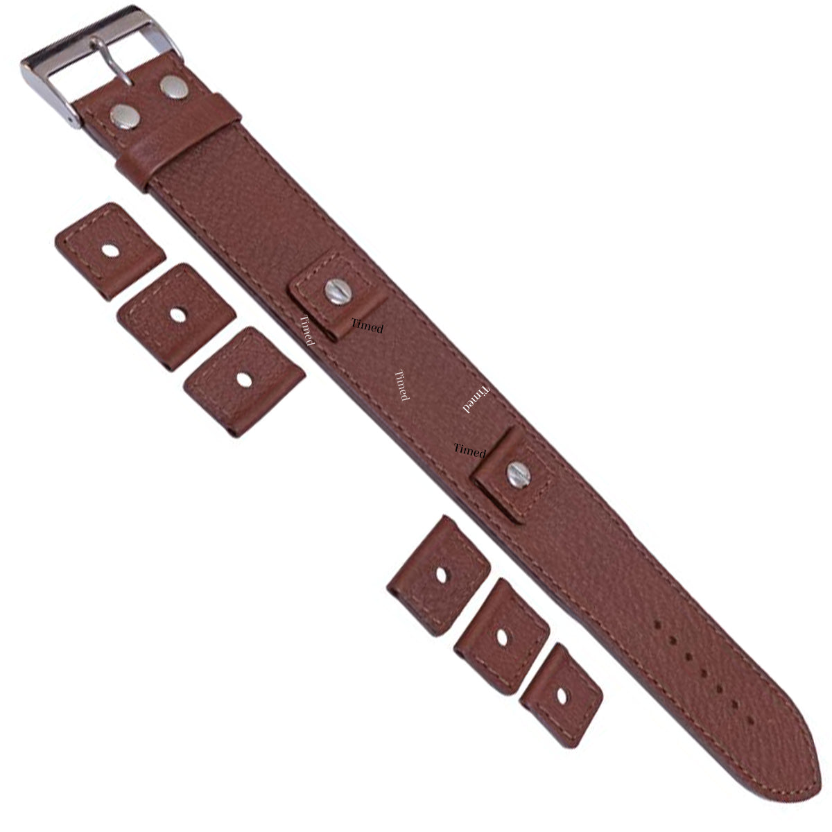 4 Color - Bracelet de montre Cuir Brassard Manchette - 32mm de large - pour entre-corne de 18mm 20mm 22mm 24mm - Bull